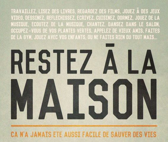Coronavirus - restez à la maison - vinibee