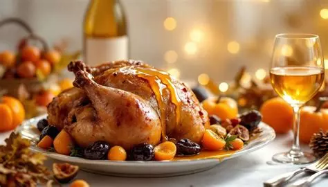 repas de fêtes chapon de noël