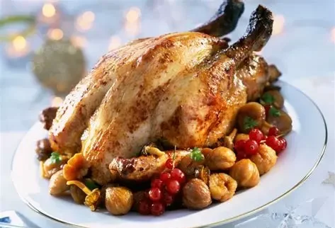Repas de fêtes chapon